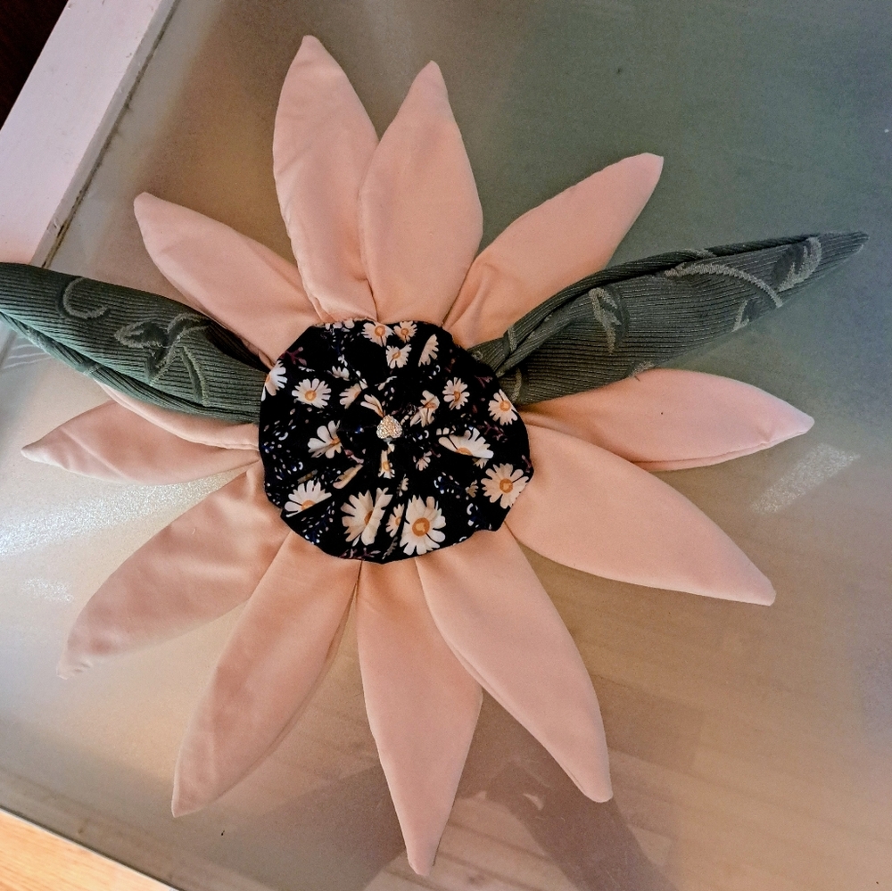Pretty Flower 17 " To Add To Your  Decor + Free Gift